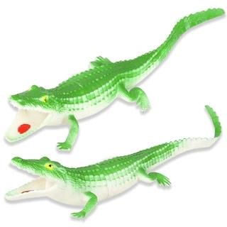 ArtCreativity Vinyl Alligator Toys for Kids Set of 2 Animal Figurines 11 Long A