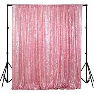 ShiDianYi 4FTX6FT-Fuchsia Pink-Sequin Photo Backdrop Wedding Photo BoothPhotogra