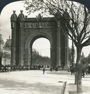 Spain Barcelona C1908 NArch Of Triumph From The Paseo San Juan Barcelona Spain S