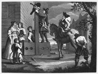 ꥢࡦۥ 1726 NLeading Crowdero In Triumph Steel Engraving C1860 1726ǯΥꥸʥĦ