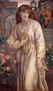 Salutation of Beatrice 1882 Poster Print by Dante Gabriel Rossetti 24 x 36