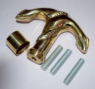 Solid Brass Victorian Anchor Handle Antique Style Vintage Walking Canes Stick