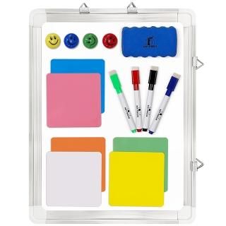 60cm x 46cm Light Wood - Whiteboard Set - Wooden Frame Dry Erase Board 24 x 18 +