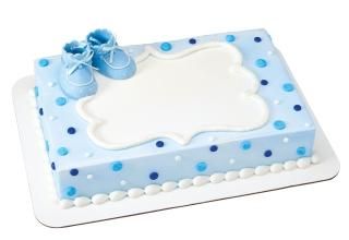 Blue Baby Booties DecoSet Cake Decoration by DecoPac