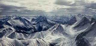 Posterazzi Aerial view of Rocky Mountains Banff National Park Alberta Canada Pos