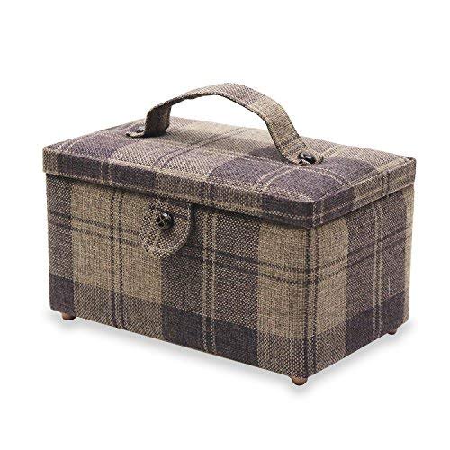  Navaris Sewing Box with Accessories - Sew Basket with