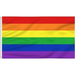 Rainbow Pride Flag 6 Stripes 3x5ft - Staont Flag Vivid Color and UV Fade Resista