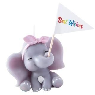 FLYPARTY Children's Birthday Candles with Best Wishes FlagHandmade Adorable Cute