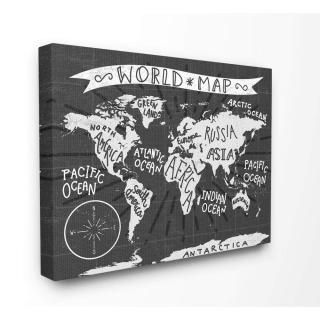 Stupell Kids Room Kids World Map եݰǥ ɾꥢ 24x30 brp-2449_cn_24x30