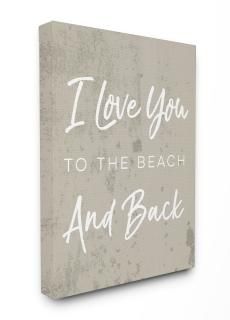 StupellۡI Love You To The Beach and BackȥåХɥȡ16?x 1.5?X 20? Proudl