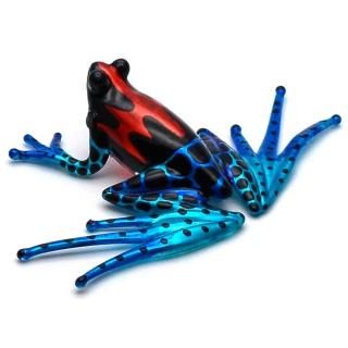 Hand Blown Glass Figurine Big Foot Frog Handmade Miniature Animal Art