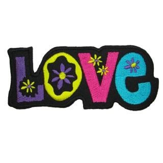 Love Embroidered Hippie Iron on Patches by Happy Natt