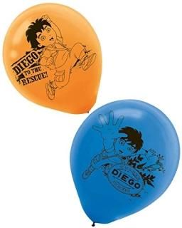 Designware Diego Pack of 6 Latex Rubber Balloons Helium Quality