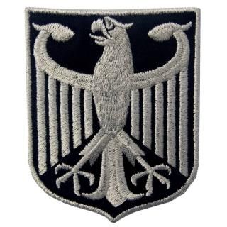 Germany Coat of Arms German Eagle Shield Metallic Embroidered Iron On Sew On Pat