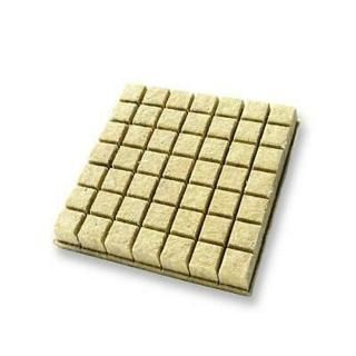 49 Rockwool Grow Cubes 1.5 Inches - Growing Medium Starter Sheets 49 Per Pack