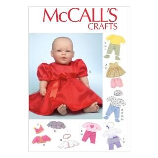 McCall Pattern Company M7066 Clothes and Accessories for 11-Inch to 12-Inch and 