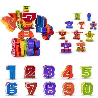 Lydaz Number Robots Transforming Autobots Toy Educational STEM Learning Bots Toy