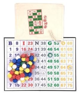 Tapp Collections Multi Color Plastic Bingo Ball Set - Balls with Flat Surface + 