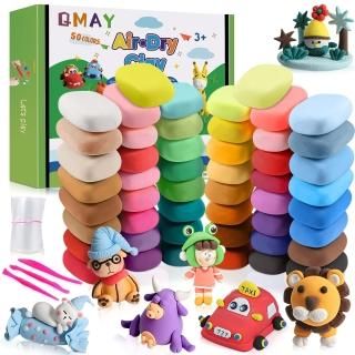 Modeling Clay Kit - 50 Colors Air Dry Clay Ultra Light Mold Magic Clay Safe and 