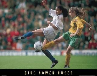 Posterazzi PDXF102200SMALL Girl Power - Soccer Photo Print 24 x 18 Multi