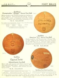 Spalding 1920 Soccer Footballs 1 Poster Print by Unknown 18 x 24