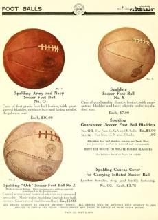 Spalding 1920 Soccer Footballs 2 Poster Print by Unknown 18 x 24