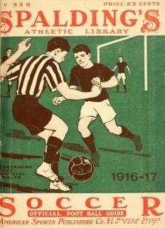 Spaldings Soccer Football Guide 1916-17 Poster Print by Unknown 18 x 24