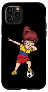 iPhone 11 Pro Dabbing Soccer Girl Colombia - Colombian Football Soccer Case