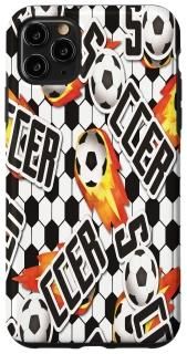 iPhone 11 Pro Max Soccer Decor Patterns Case