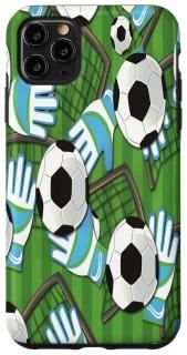 iPhone 11 Pro Max Soccer Decor Patterns Goalie Case