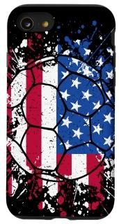iPhone SE 2020 / 7 / 8 American Flag Ball Fourth of July Soccer Player Gift Desi