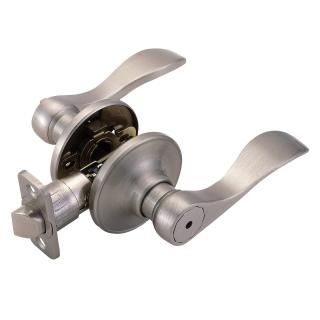 Design House 742858 Springdale Universal Latch Privacy Door Handle Satin Nickel 
