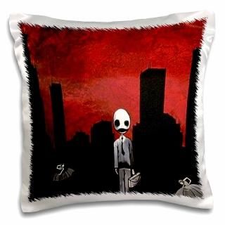 3drose Dooni Designsϥǥ??Zombie Boy In The Red Sky City?? 16 x 16 pc_1