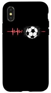iPhone X/XS Soccer Football Player Sports Fan Coach Heartbeat Pulse Gift Case