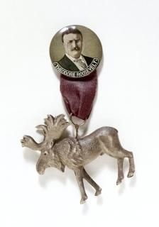 ֥ࡼ ڡ1912 Ncampaign Button With Pendant For Theodore RooseveltS Progressi