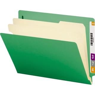 Green. - Smead End Tab Classification File Folder 2 Dividers 5.1cm Expansion Let