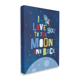 StupellۡI Love You Moon and Back Rocket ShipСȥåХɥȡ24?x 1.5?X