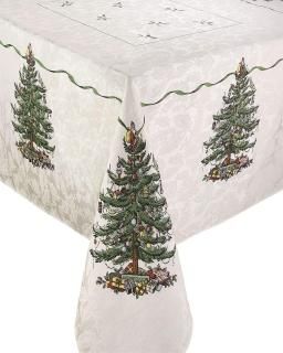 60X84 - Avanti Spode Tree Table Cloth 150cm by 210cm Ivory