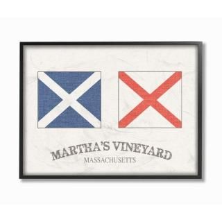 Stupell Industries Martha's Vineyard Nautical Flags ֥åե졼०륢 16 x 20 