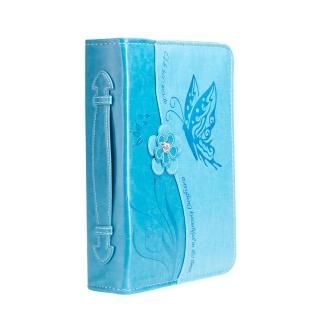 Divinity Boutique Teal Blue Butterfly L Bible Cover