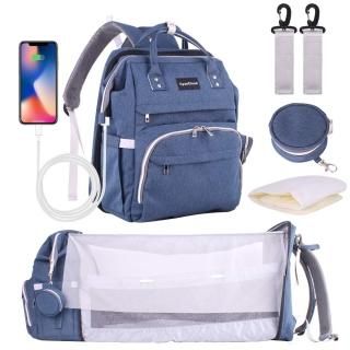 CyanCloud Diaper Bag Backpack with Changing Station Waterproof Baby Nappy Changi