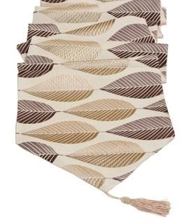 33cm x 160cm Leaf Coffee - Multi-Size Elegant Table Runners For Home Decorative 