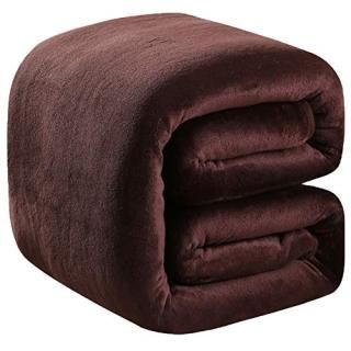 Fleece Blanket Queen Size 350GSM Lightweight Throw for The Bed Extra Soft Brush 