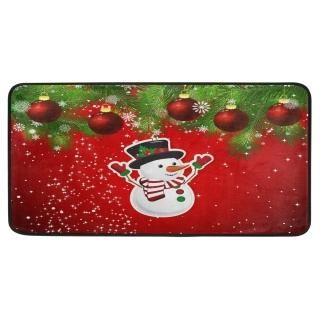 Christmas Rug Kitchen Rugs Runner Red Christmas Snowman Doormat Bath Rugs Non Sl