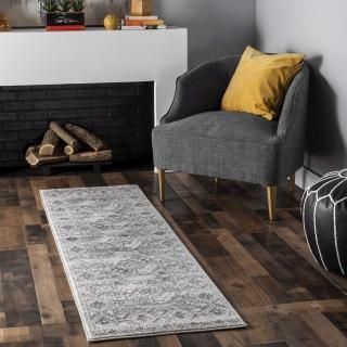 nuLOOM Shea Vintage Runner Rug 2' x 6' Grey