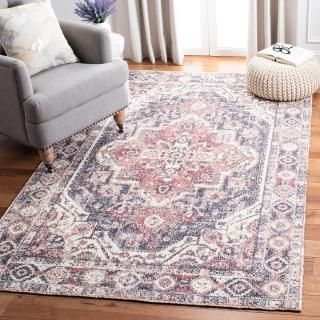 SAFAVIEH Classic Vintage Collection 9' x 12' Red/Blue CLV203Q Handmade Oriental 