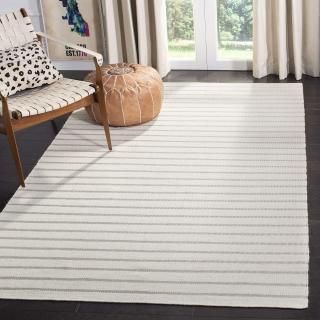 Safavieh Dhurries Collection DHU313D Hand Woven White Premium Wool Area Rug 4' x