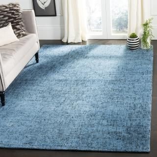 SAFAVIEH Abstract Collection 5' x 8' Blue/Multi ABT208A Handmade Premium Wool Ar