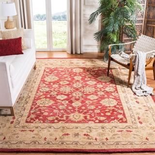 SAFAVIEH Anatolia Collection 3' x 5' Red / Ivory AN522A Handmade Traditional Ori