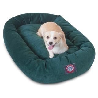 32 inch Marine Villa Collection Micro Velvet Bagel Dog Bed By Majestic Pet Produ